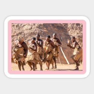 Namibia. Damara Living Museum. Dancing Women. Sticker